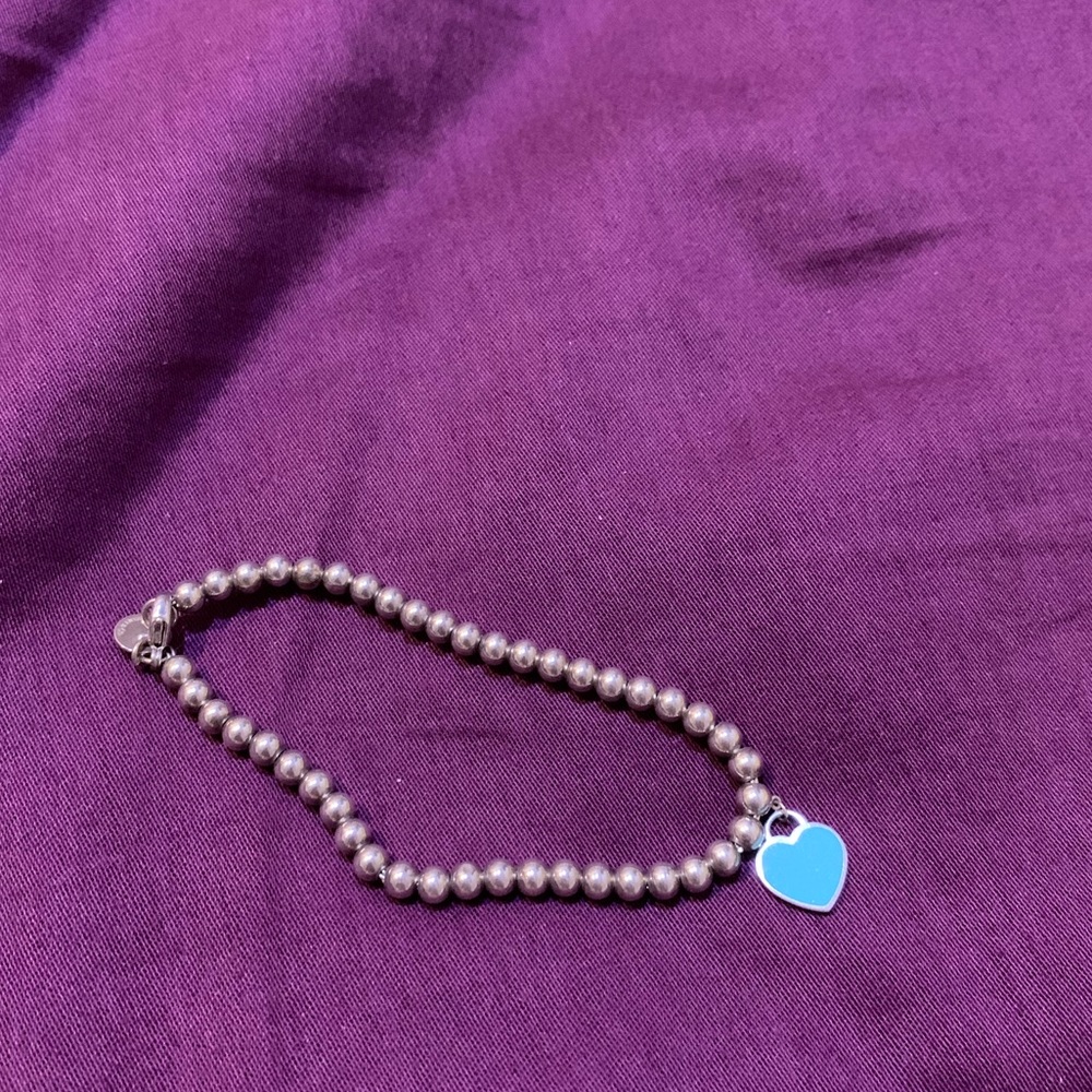 Tiffany and co silver bracelet bead bracelet